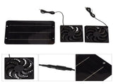 Solar Powered Fan Kit Waterproof Portable 10W 12V for Chicken Coop Greenhouse Dog House Shed Exhaust V1294-YM0703-3114230003911