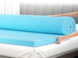 Giselle Bedding Memory Foam Mattress Topper Ventilated Cool Gel 8cm King Single MATTRESS-TOP-VH-GEL-8-KS
