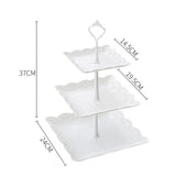 JWDX Stand Clearance! Three-Tier Stand, Three-Tier Fruit Plate, Afternoon Tea Plate H, V1189-LWWAL-20260325-01797