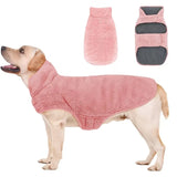Double-sided fleece windproof and warm dog winter coat Snow dog jacket vest, large and V1105-YAGYF