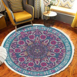 SOGA 120cm Mandala Area Rug for Living Room Lounge, Bedroom, Anti-slip Doormat, Home Decor CARPETYH02LGE