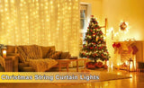 USB Powered 300 LED Curtain String Light with 8 Modes and Remote Control for Bedroom Party Wedding V178-14667
