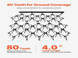 Drag Harrow, 1.2x1.7m Durable Chain Harrow with 80 Sharp Teeth, Suitable ATV UTV Tractor, Ideal V952-LP456FTDPK00ZA2T5V0