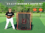 Baseball And Softball Rebounder Net 3.5x4.5 ft 2-in-1 Switch Hitter Pitch V952-BQHDWDYXWEHY2V8G3V0