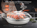 Bud Leaf Bowl Trimmer, 490 mm Manual Bud Trimmer, with Sharp Stainless Steel Blades, Visual Cutting, V952-SDKSCJ19YCSDLYB2M001V0