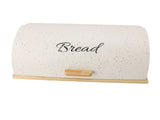 Bread Box Wooden Iron Roll Top Flat Sided Bread Storage Container with 3pcs Storage Jars for Kitchen V1294-YM0901-3117240104912