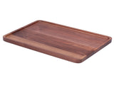 Walnut Service Plate Square Decoration Fruit Food Dessert Plate Tray Wooden BBQ Plate34x23x2 V1294-YM0718-3111200300913