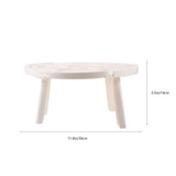 Compact Foldable Table, White Plastic, Easy Carry for Home and Beach Use V1192-AZ-W-23959