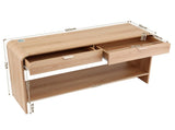 Artiss Console Table Hallway Entryway Storage Drawer Shelf Curved Edge 120CM Pine FUR-Z-CST-03-WD