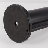 2-in-1 Iron Floor Standing Roll Paper Holder and Bamboo Lid Toilet Brush For Bathroom and V1161-860036