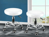 2x Levede Swivel Salon Barstool Hairdressing White T4498-WHX2