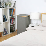 Large Laundry Basket With Lid, 100L Dirty Basket With Bamboo Handles For Clothes, Laundry Basket Xxl V1188-MS-227-2309