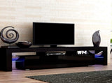 Artiss Entertainment Unit TV Cabinet LED 189cm Black Elo FURNI-L-TV189-BK-AB