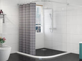 2m Self-Adhesive Shower Strip, 4cm High Waterproof Rubber Strip for Bathroom and Kitchen, Shower V1188-MS-318-4-03