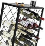 Freestanding Metal Wine Rack for 25 Bottles V178-36090