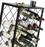 Freestanding Metal Wine Rack for 25 Bottles V178-36090