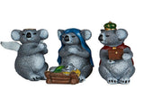 Christabelle 7 Piece Koala Christmas Nativity Scene Christmas Tree Decoration Ornaments STH241