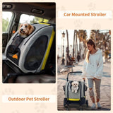 Dog Stroller Car Mounted Outdoor Pet Cart V178-66761