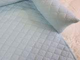 Cooling Quilted Pet Bed Mat with Bolsters for Summer, Soft Rectangular Sofa Cover Pad for Small to V1341-ZY-ETYYN3SB-LIGHTGREEN-9090CM