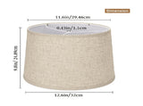 Lamp Shades Natural Linenshades 12.6x11.6x9.8Inch High Replacement Fabricshades for Table V1369-AZ3-W-12701