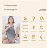Electric Heating Pad 43x84cm with 9 Heat Levels and 4 Timer Settings, Washable Full Body Heating Mat V888-ELOSUNG54184