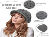 Ladies' Hat - Beanie Hat - - Ladies' - 4 Pieces - Knitted hat for ladies - Warm Winter V1188-MS101-02400-1