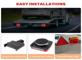 2x Trailer Lights LED Tail Wireless Magnetic Stop Truck Indicator C V201-LED1224BL8AU