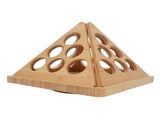 Coffee Capsule Storage Rack Triangular Rotating Wood Desktop Coffee Capsule Organizer for 24 Coffee V1294-YM0901-3118250184111