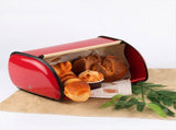 Metal Bread Box Roll Top Metal Bread Bin Bread Storage Bread Holder Bread Container Keeper Organizer V1370-AZ4-07979