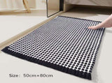 Tassel Woven Bath Mat, Black, 5080cm V1221-XM-YSDD-008