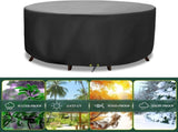 Round Cover - Waterproof - Large Round Garden Table Cover - Windproof - Anti-UV - Tough - Oxford V1188-MS101-03139-1
