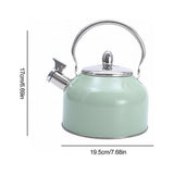 Stylish Stovetop Kettle, Stainless Steel Green, 19.5x17 Cm V1192-AZ-W-22907