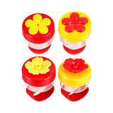 Finger-held Hummingbird Ring Feeder Portable Hand-held Wild Bird Supply For Garden Bird Watching V1369-AZ3-W-14865