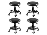 Levede 4x Salon Stool Swivel Bar Stools T4498-BKSTANDX4