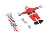 LED Xmas Decorative Ladder Lights with Santa 8 Modes Water Proof for Indoor Outdoor Window Garden V1294-YM0901-3115250089912