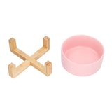 Fruit Salad Dessert Bowl Ceramic Bowl with Frame Big and Round Easy to Clean and Safe for FamilyPink V1294-YM0714-3118210285711