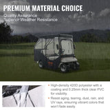 Golf Cart Enclosure, 420D Polyester Driving Enclosure with 4-Sided Transparent Windows, 4 Passenger V952-KSHGEFCZGMDJB8OZ9V0