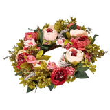 VEVOR Artificial Decorative Wreath 48.26 cm Pink Peonies Hydrangeas Year Round V952-ZSHHMDHFHL19ICBRDV0