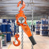 VEVOR Manual Lever Chain Hoist, 3/4 Ton 1650 lbs Capacity 10 FT Come Along, G80 Galvanized Carbon V952-CGSBHL34T10FT5KRRV0