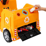 Rigo Kids Ride On Car Garbage Truck Police Light 12V Electric Toys Cars Yellow RCAR-C-POLICE-TRUCK-12V-YE