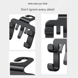 4pcs Multifunctional Car Seat Back Hook and Phone Holder - ABS Material, 4-Hook Design, Space Saving V888-ELOSUNG56060-3
