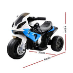 Kids Electric Ride On Car Police Motorcycle Motorbike BMW Licensed S1000RR Blue RCAR-S1000RR-BU