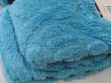 Agaha Pattern Coral Fleece Extra Large Throw / Single Sized Blanket 150 x 200 cm Aqua V442-YTL-THROW-3178AGAHA-AQUA-RE