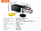 Hydraulic Pump, 4 Quart Hydraulic Power Unit, Single Acting Dump Trailer Pump, 0.91 GPM Flow Rate, V952-YXYYB12VZLDJA6M7WV0