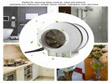 High Efficiency Inline Duct Fan Air Extractor Bathroom Kitchen Ventilation System 40W V1294-YM0901-GB-JY10737-01