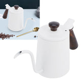 700ml Hand Drip Coffee Pot 304 Stainless Steel Long Spout Coffee Making Kettle with Wooden Handle V1294-YM0718-3118210018511