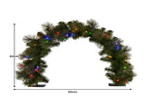 Christabelle 60cm Tabletop Christmas Archway Garland with LED Lights Gold Mantle Decoration Orn 112_SENGGTA