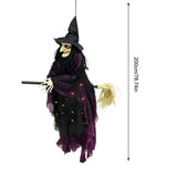 Witch Figurines Halloween Decorations Outdoor, Porch Swing Witch Statue Outdoor Hanging Lights with V1192-AZ-W-35134