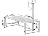 Livestock Stand 51x23 inches, Trimming Stand with Straight Head Piece, Goat Trimming Stand Metal V952-YYZJJSCDLZBS00001V0