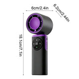 Handheld Mini Fan, UltraHigh-Speed Thermoelectric Cool Off, Digital Speed Display, USB Rechargeable, V1369-AZ3-W-10478